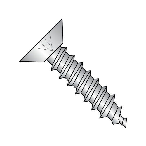 Flat Undercut Phillips, Type AB, 18-8 Stainless Steel Self-Tapping Screws Flat Undercut Phillips, Type AB, 18-8 Stainless Steel Self-Tapping Screws