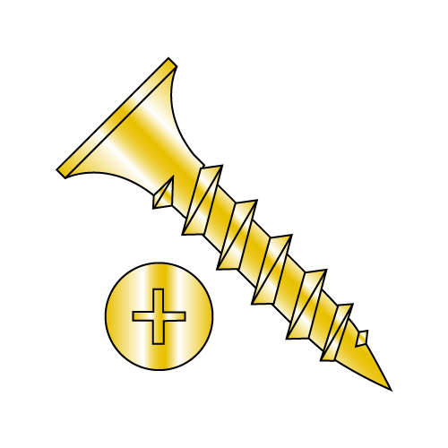Coarse Thread Drywall Screws Yellow Zinc Coarse Thread Drywall Screws Yellow Zinc