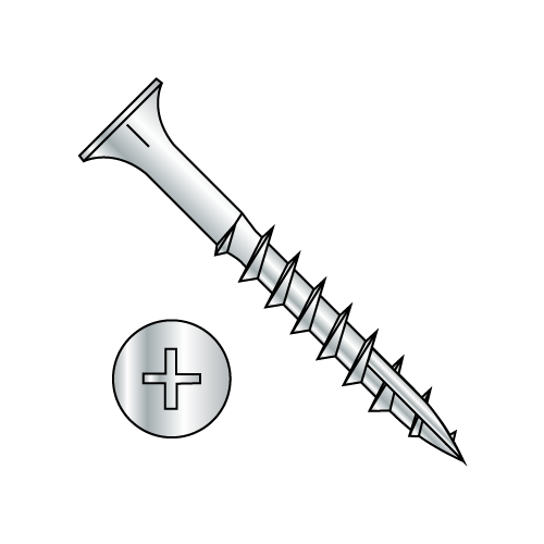 Type 17 Coarse Wood Screw w/Nibs FPH Zinc Type 17 Coarse Wood Screw w/Nibs FPH Zinc