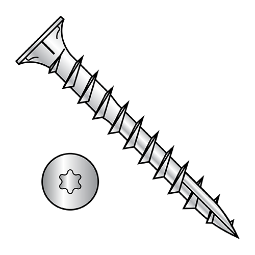 Type 17 Deck Screw w/Nibs Trim FH Torx 305 Stainless Type 17 Deck Screw w/Nibs Trim FH Torx 305 Stainless