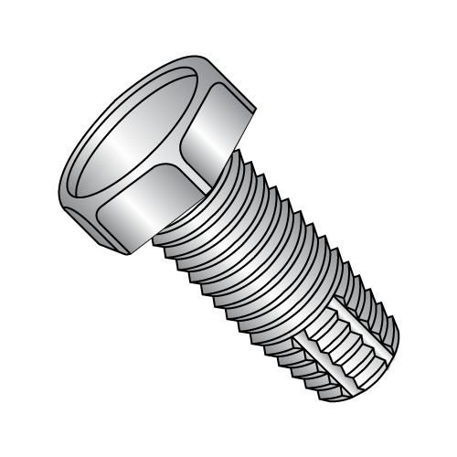 Hex (No Washer) Unslotted, Type F, 18-8 Stainless Steel Thread-Cutting Screws Hex (No Washer) Unslotted, Type F, 18-8 Stainless Steel Thread-Cutting Screws