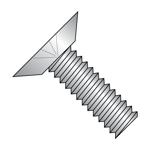 Flat Undercut Phillips, 18-8 Stainless Steel Machine Screws for Curtain Wall