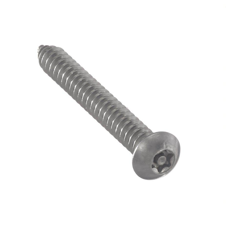 Torx® Equivalent 6-Lobe Button Head Sheet Metal Screws, 18.8 Stainless Steel