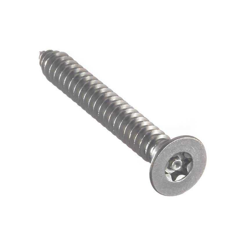 Torx® Equivalent 6-Lobe Flat Head Sheet Metal Screws, 18.8 Stainless Steel