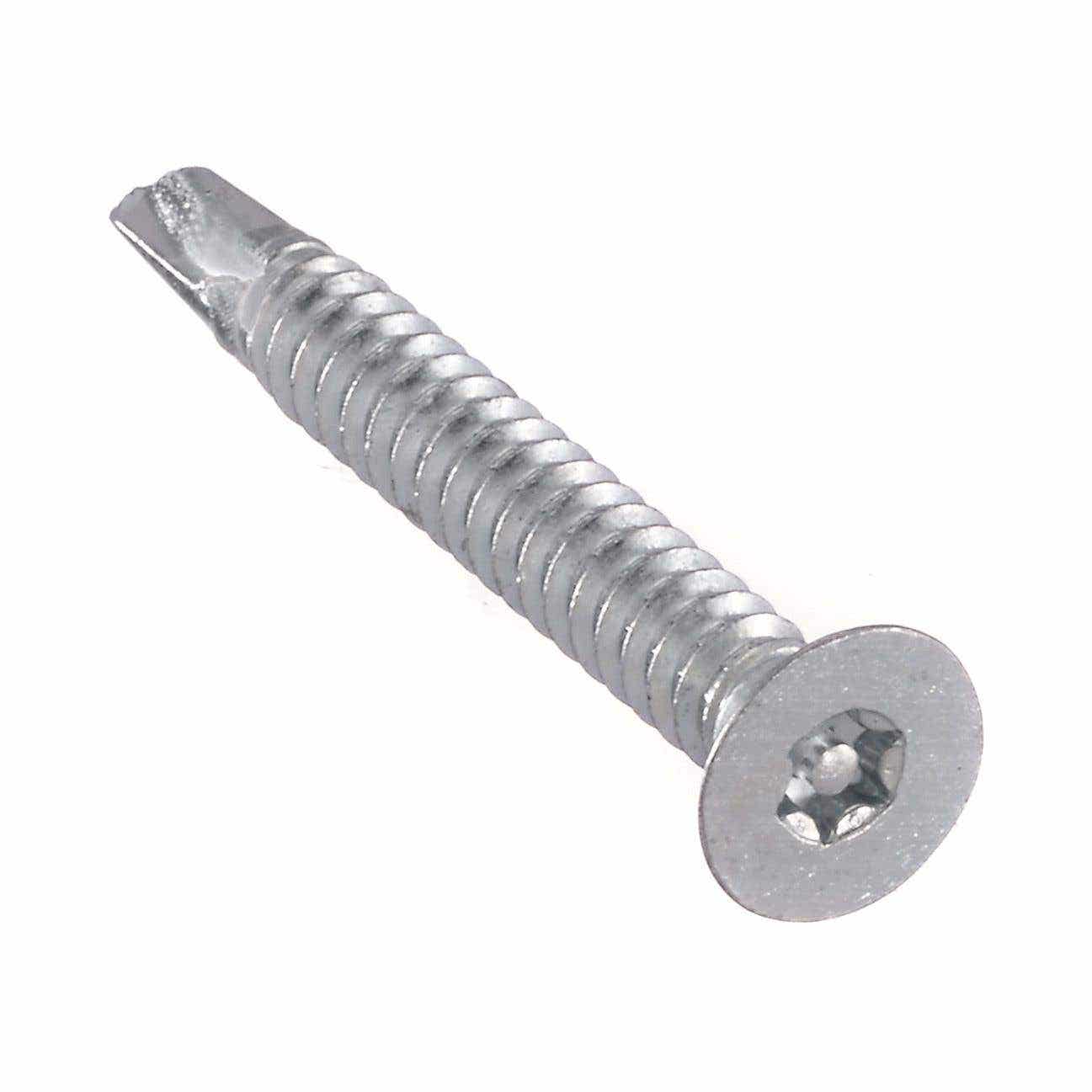 Torx® Equivalent 6-Lobe Flat Head, Case Hardened Steel Zinc Plated Torx® Equivalent 6-Lobe Flat Head, Case Hardened Steel Zinc Plated