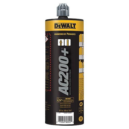 AC200+™ Injection Adhesive Anchoring System & Post-Installed Reinforcing Bar Connections AC200+™ Injection Adhesive Anchoring System & Post-Installed Reinforcing Bar Connections
