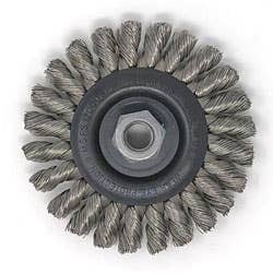 Stainless Steel Threaded Regular Twist Knot Wheels