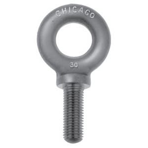 Zinc Plated Machinery Eye Bolts, Shoulder Pattern, Threaded - Standard Shank Length Zinc Plated Machinery Eye Bolts, Shoulder Pattern, Threaded - Standard Shank Length