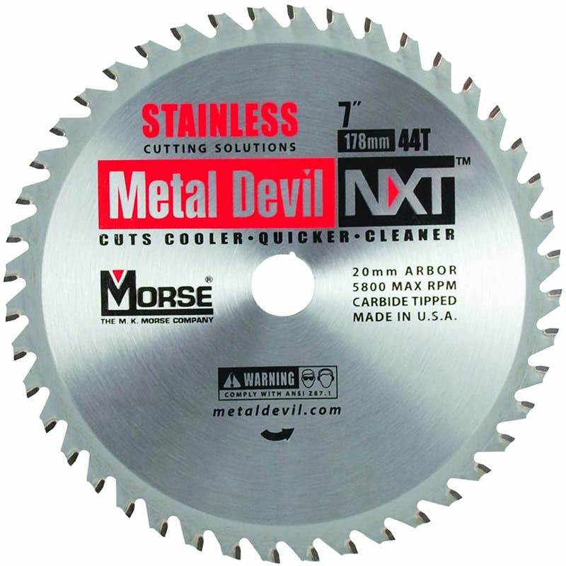 Metal Devil NXT® Circular Saw Blades, Stainless Steel Cutting