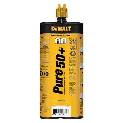 Pure50+™ Injection Adhesive Anchoring System Pure50+™ Injection Adhesive Anchoring System
