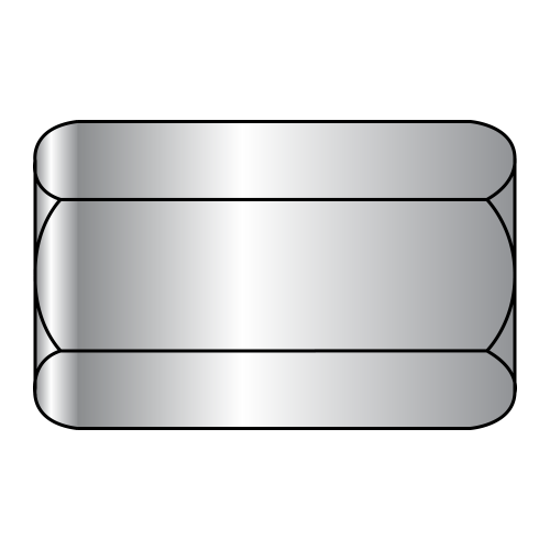 1/4"-20 Hex Rod Coupling Nuts, 7/8" Overall Length, 3/8" Hex Size, 18.8 Stainless Steel