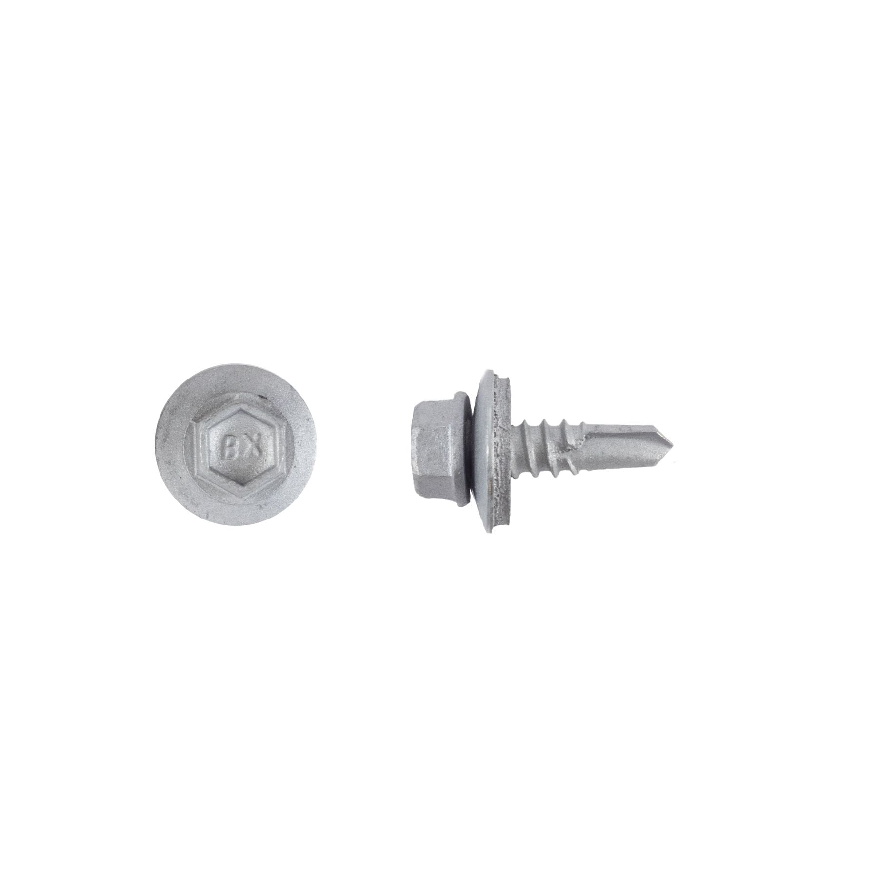 #12-14 x 3/4'' Teks® 3 Steel-to-Steel Self-Drilling Screws Bonded Washer, Hex Washer, Hex-Unslotted, Climaseal®, 1009000