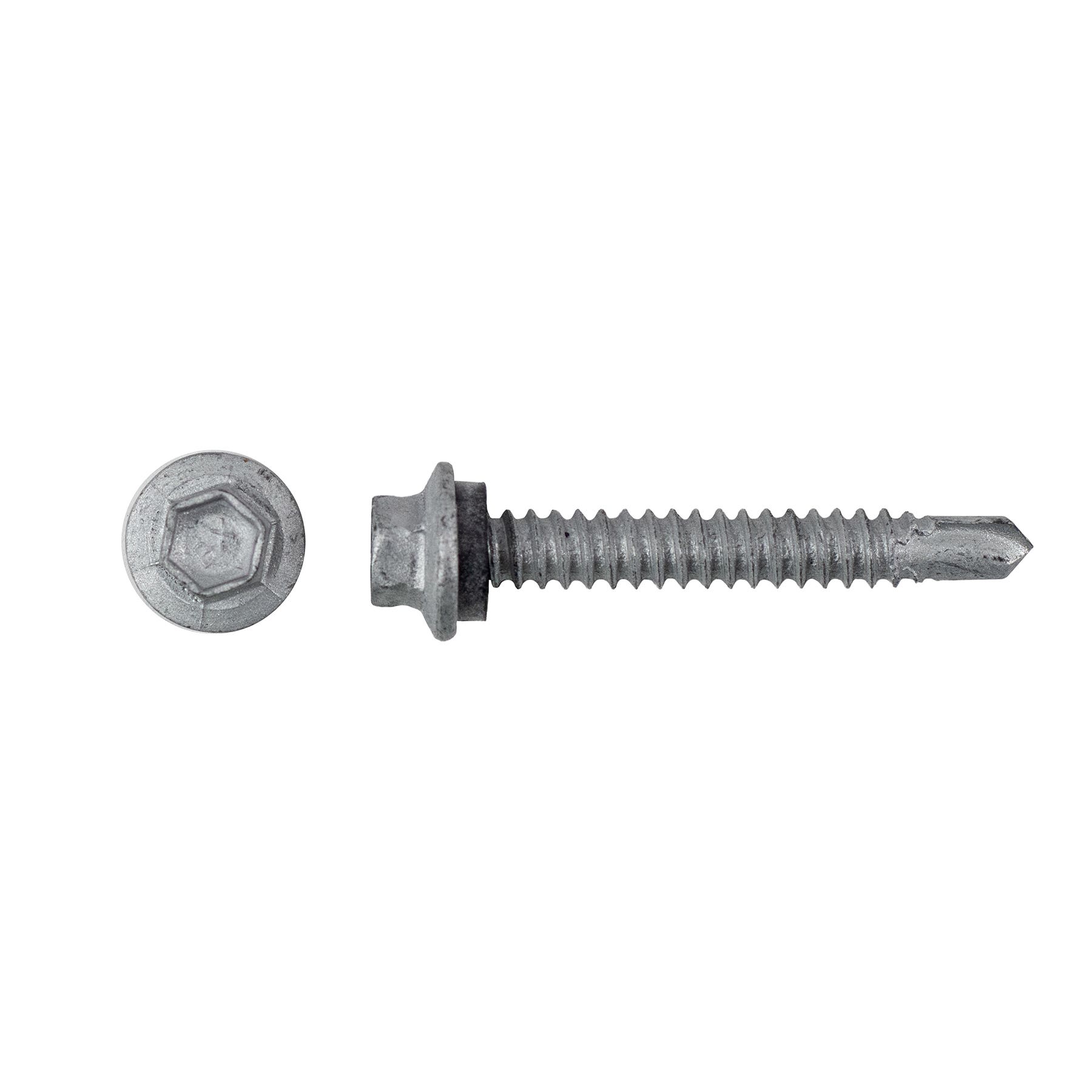 1/4-14 x 1-3/4'' Teks® 3 Maxiseal® Steel-to-Steel Self-Drilling Screws, Hex-Unslotted, Climaseal®, 1018000
