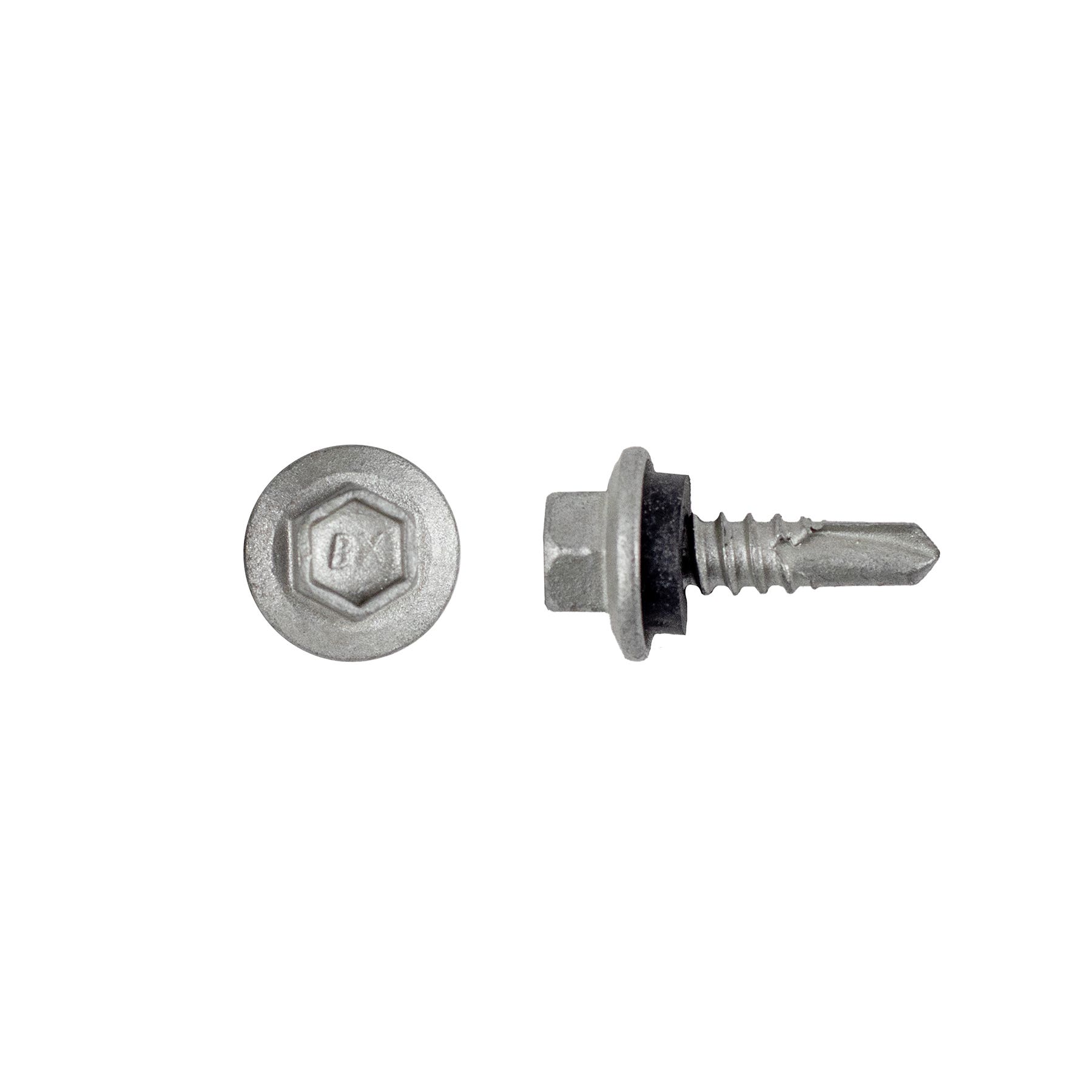 #12-14 x 1'' Teks® 3 Maxiseal® Steel-to-Steel Self-Drilling Screws, Hex-Unslotted, Climaseal®, 1026000