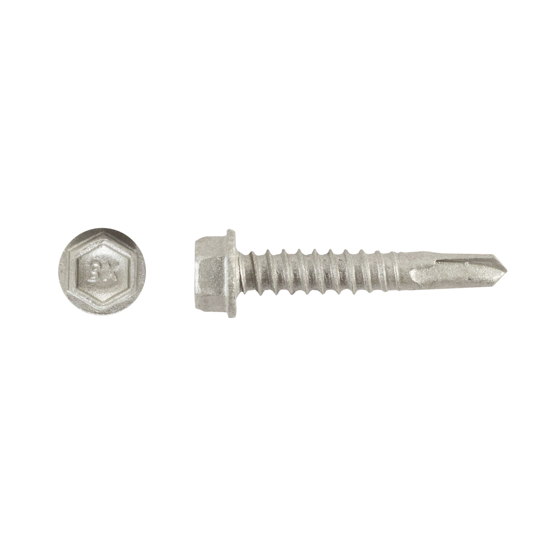 #12-14 x 1-1/4'' Teks® 2 Steel-to-Steel Self-Drilling Screw, Hex-Unslotted, Climaseal®, 1120000