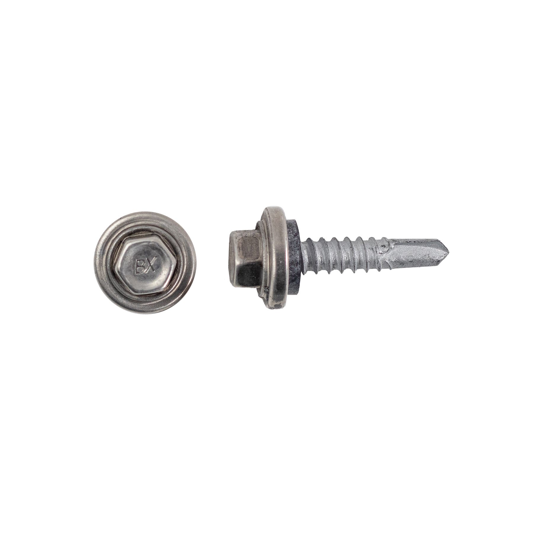 #12-14 x 1'' Teks® 3 Scots™ Steel-to-Steel Self-Drilling Screws, Hex-Unslotted, Climaseal®, 1165253