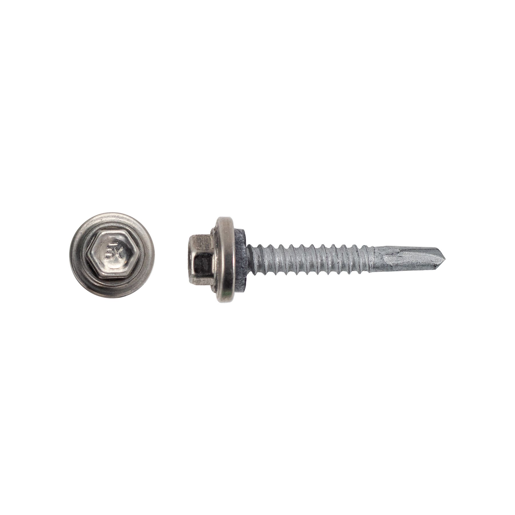 #12-14 x 1-1/2'' Teks® 2 Scots™ Steel-to-Steel Self-Drilling Screws, Hex-Unslotted, Climaseal®, 1168253