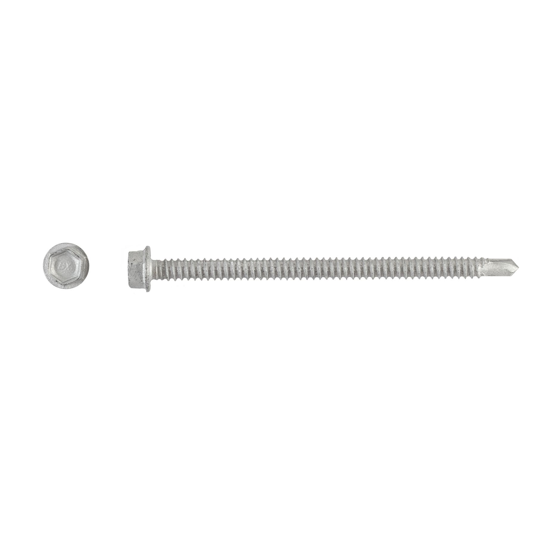 1/4-14 x 4'' Teks® 3 Steel to Steel Self-Drilling Screws, Hex Washer Head, Hex-Unslotted, Climaseal®, 1304000