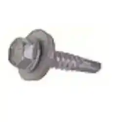#12-14 x 3'' Teks® 3 Steel-to-Steel Self-Drilling Screws Bonded Washer, Hex Washer, Hex-Unslotted, Climaseal®, 1333000