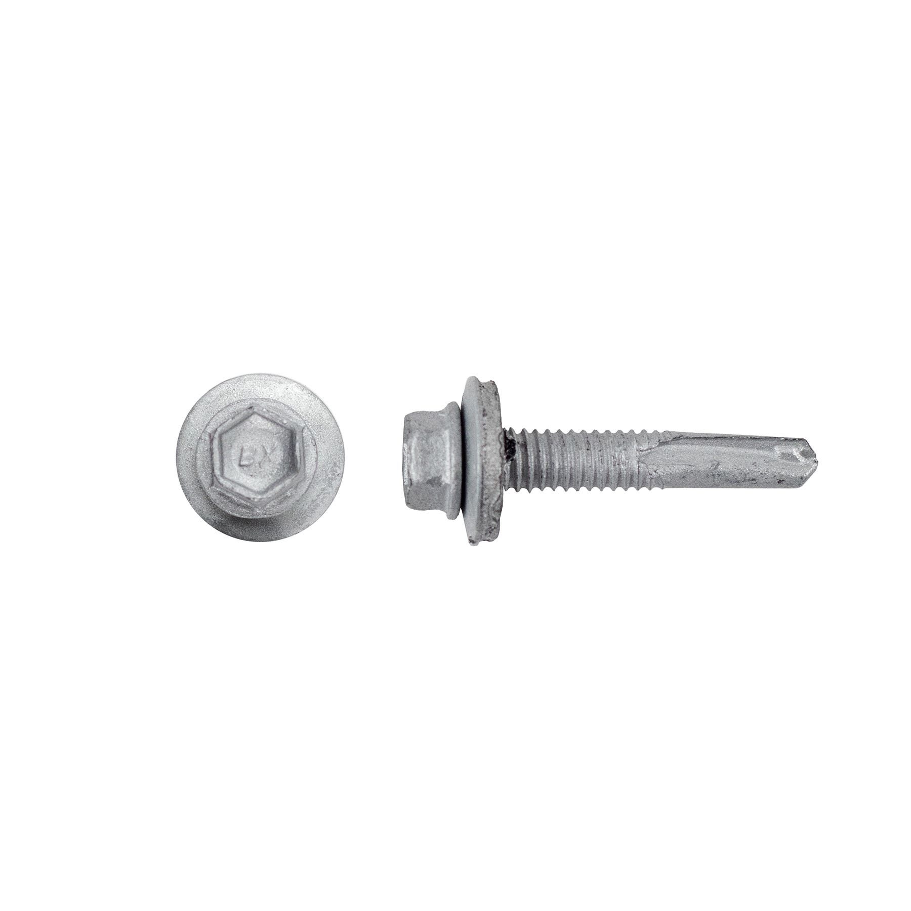 #12-24 x 1-1/4'' Teks® 4.5 Steel-to-Steel Self-Drilling Screws Bonded Washer, Hex Washer, Hex-Unslotted, Climaseal®, 1415000