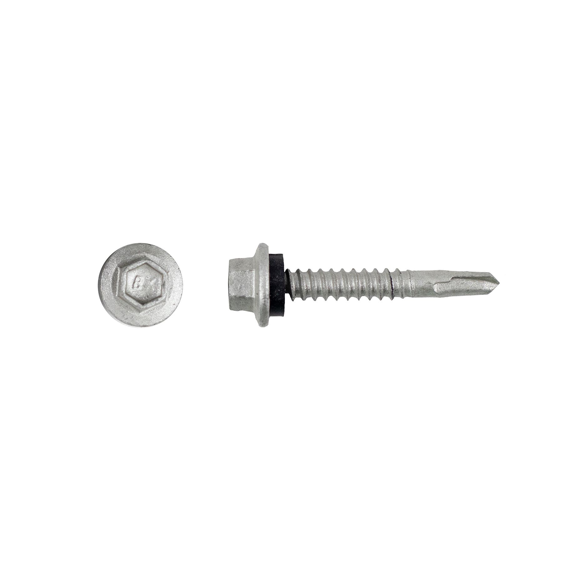 #12-14 x 1-1/2'' Teks® 2 Maxiseal® Steel-to-Steel Self-Drilling Screws, Hex-Unslotted, Climaseal®, 1428000