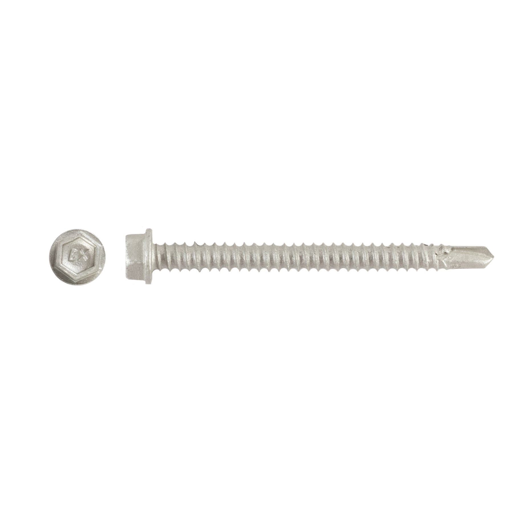 #12-14 x 2-1/2'' Teks® 3 Steel to Steel Self-Drilling Screws, Hex Washer Head, Hex-Unslotted, Climaseal®, 1553000