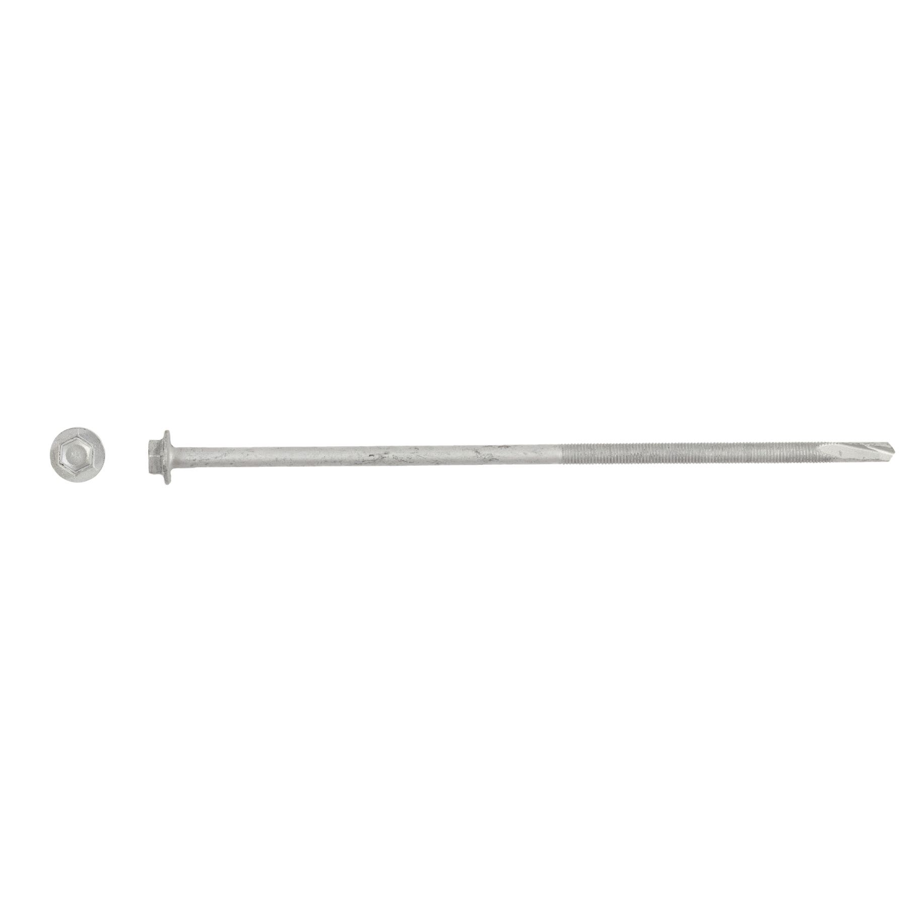 1/4-28 x 8'' Teks® 5 Steel to Steel Self-Drilling Screws, Hex Washer Head, Hex-Unslotted, Climaseal®, 1590000