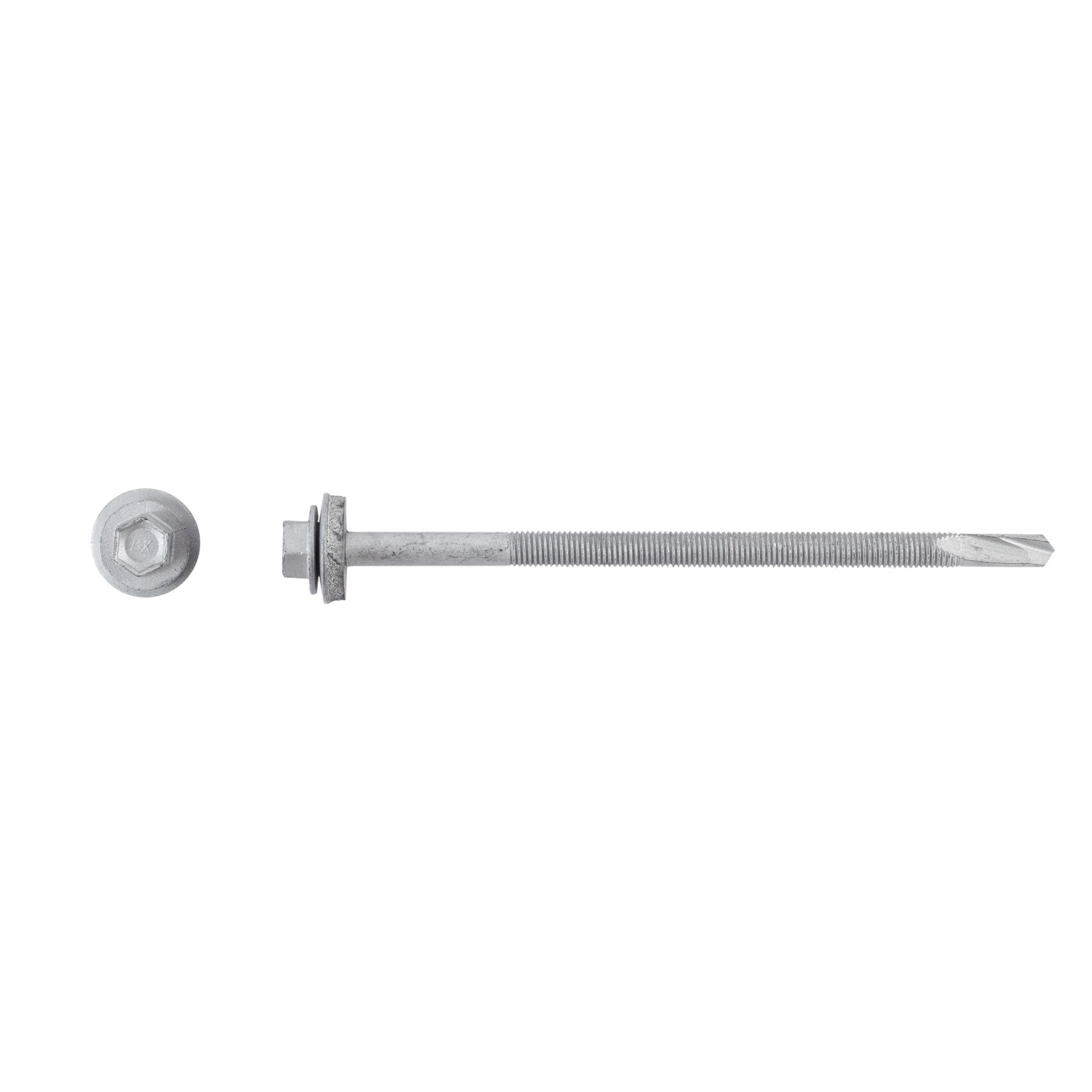 1/4-28 x 5'' Teks® 5 Steel-to-Steel Self-Drilling Screws Bonded Washer, Hex Washer, Hex-Unslotted, Climaseal®, 1647000