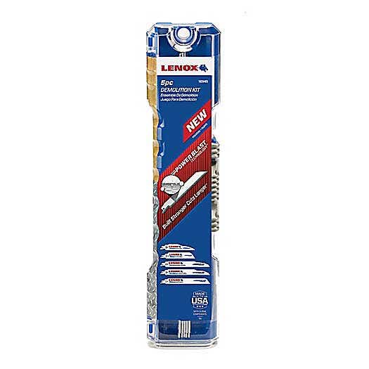 Lenox Demolition Reciprocating Saw Blade Kit, 5 Piece, 1839465