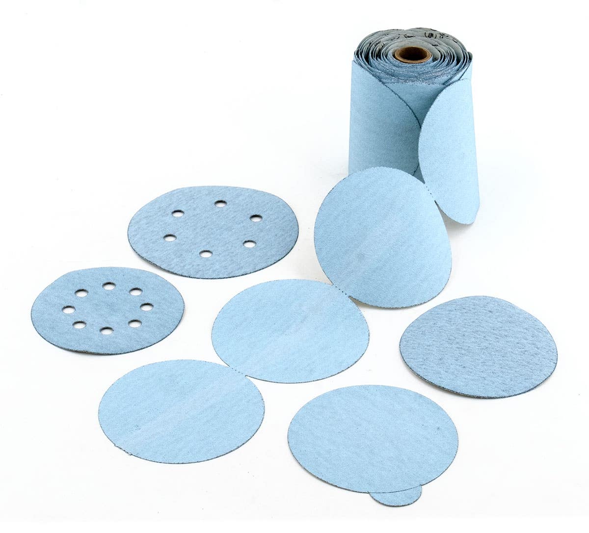 6" 6S Premium Stearated Ceramic Paper Discs, 400C Grit, Hook & Loop, United Abrasives 36328