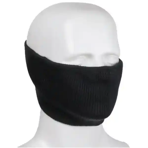 PIP Safety Comfortable Knit Face Cover with Filter Pocket, 2-Ply, 100% Polyester, Made in USA - Black