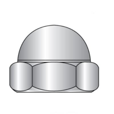 1/4"-20 Acorn Cap Nuts, 18-8 Stainless Steel
