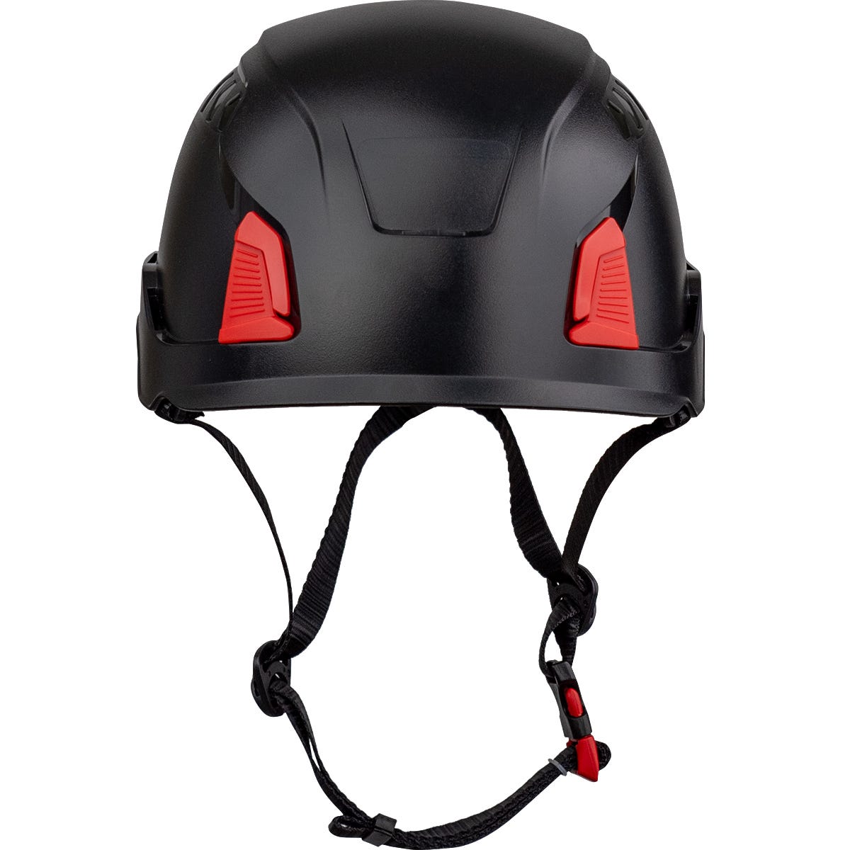 Traverse™ Industrial Climbing Helmet, Type II ANSI, Polycarbonate/ABS, 4-Point Chin Strap, Black