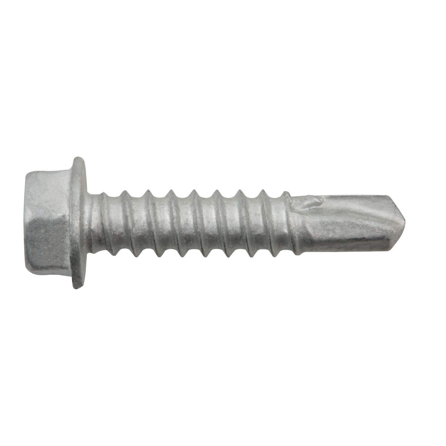 #12-14 X 1" Dril-Flex Structural Self-Drilling Screws, 5/16 Hex Washer Head, #3 Point, Alloy Steel with Stalgard SUB Coating