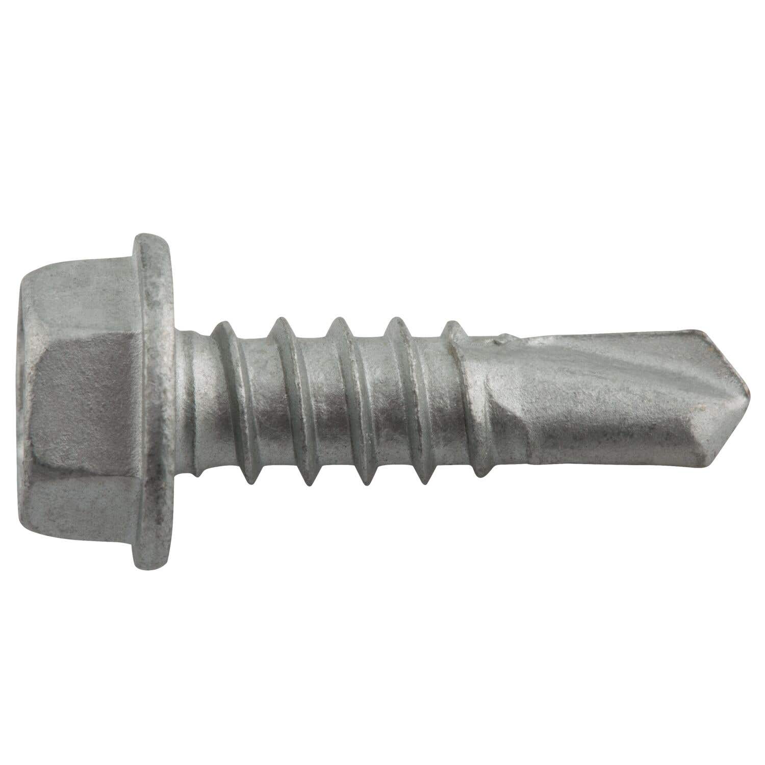 #12-14 x 3/4" Alumi-Flex Self-Drilling Screws, Hex Washer Head, #3 Point, 302 Stainless Steel with Stalgard GB Coating