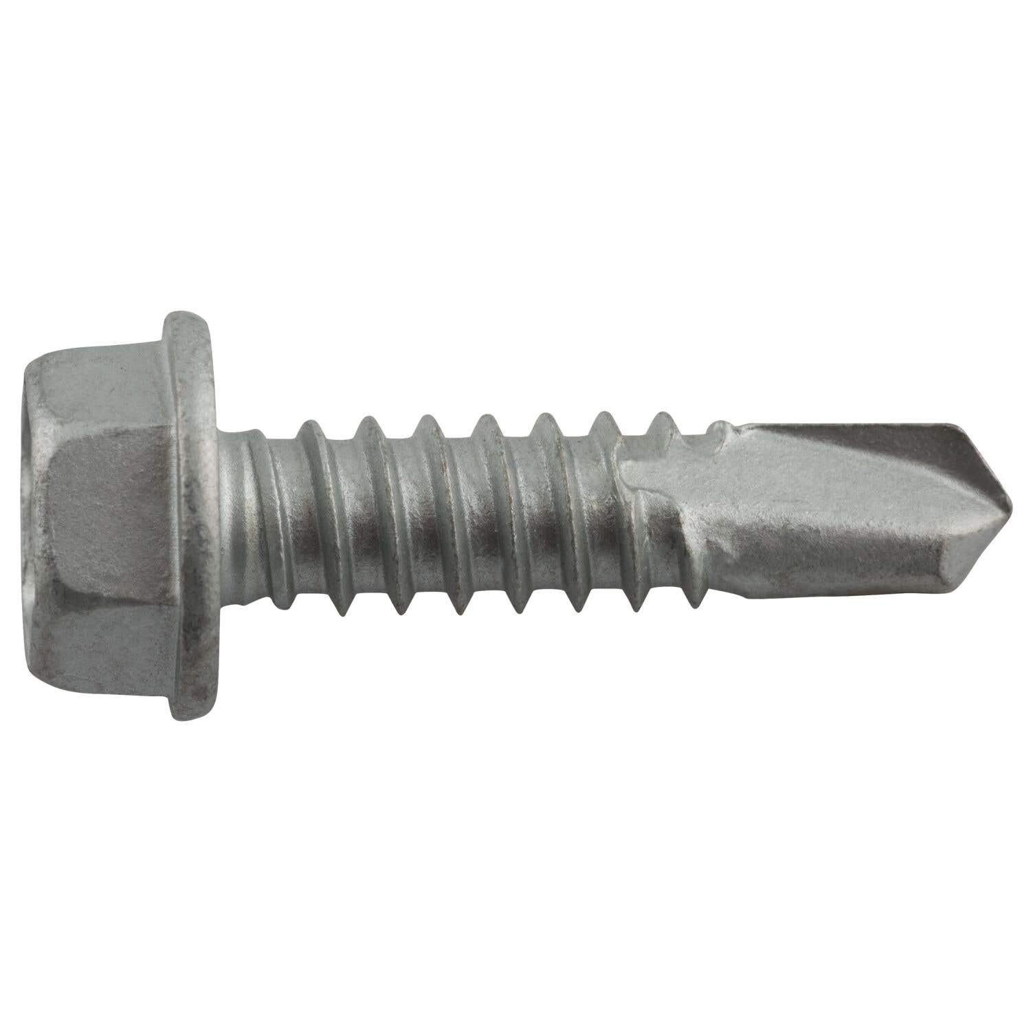 1/4-14 x 1" Alumi-Flex  Self-Drilling Screws, Hex Washer Head, #3 Point, 302 Stainless Steel with Stalgard GB Coating