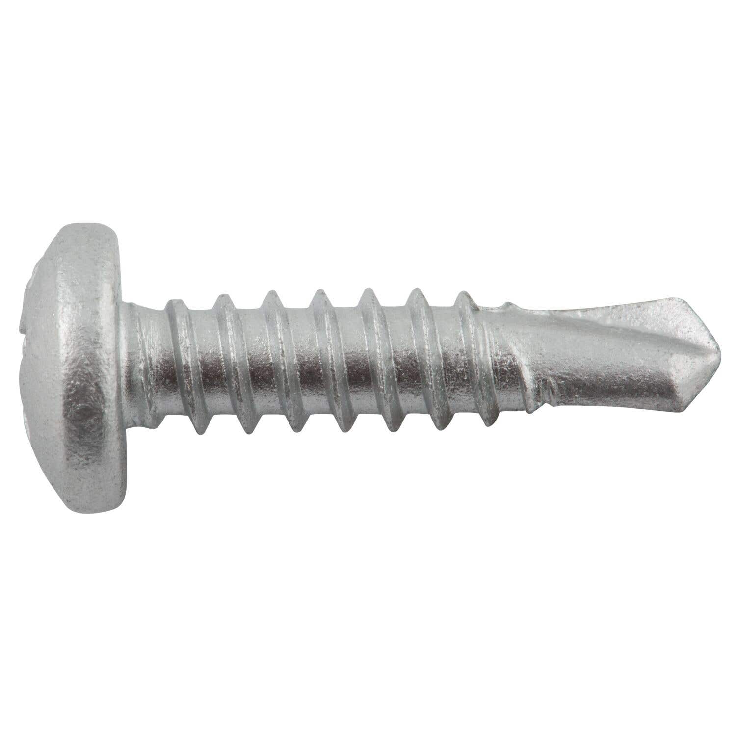 #10-16 x 3/4" Bi-Flex 300 Series Bi-Metal Self-Drilling Screws, Pan Head with #2 Phillips Drive, #2 Point, Hardened Steel Tapping Threads and Point, 18-8 Stainless Steel Head and Shank with Stalgard GB Coating