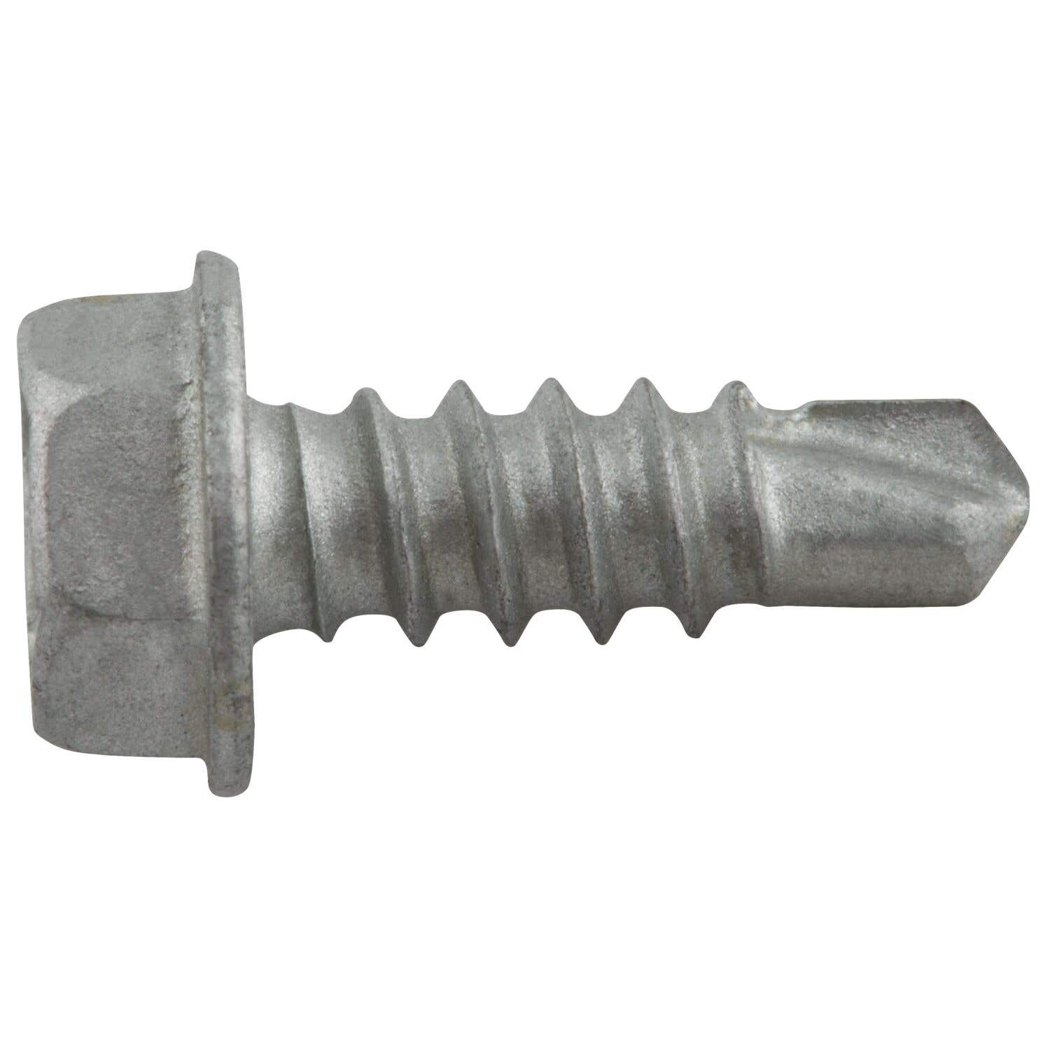 #8-18 x 1/2" Drilit Self-Drilling Screws, 1/4" Hex Washer Head, #2 Point, Case Hardened Carbon Steel with Stalgard Coating