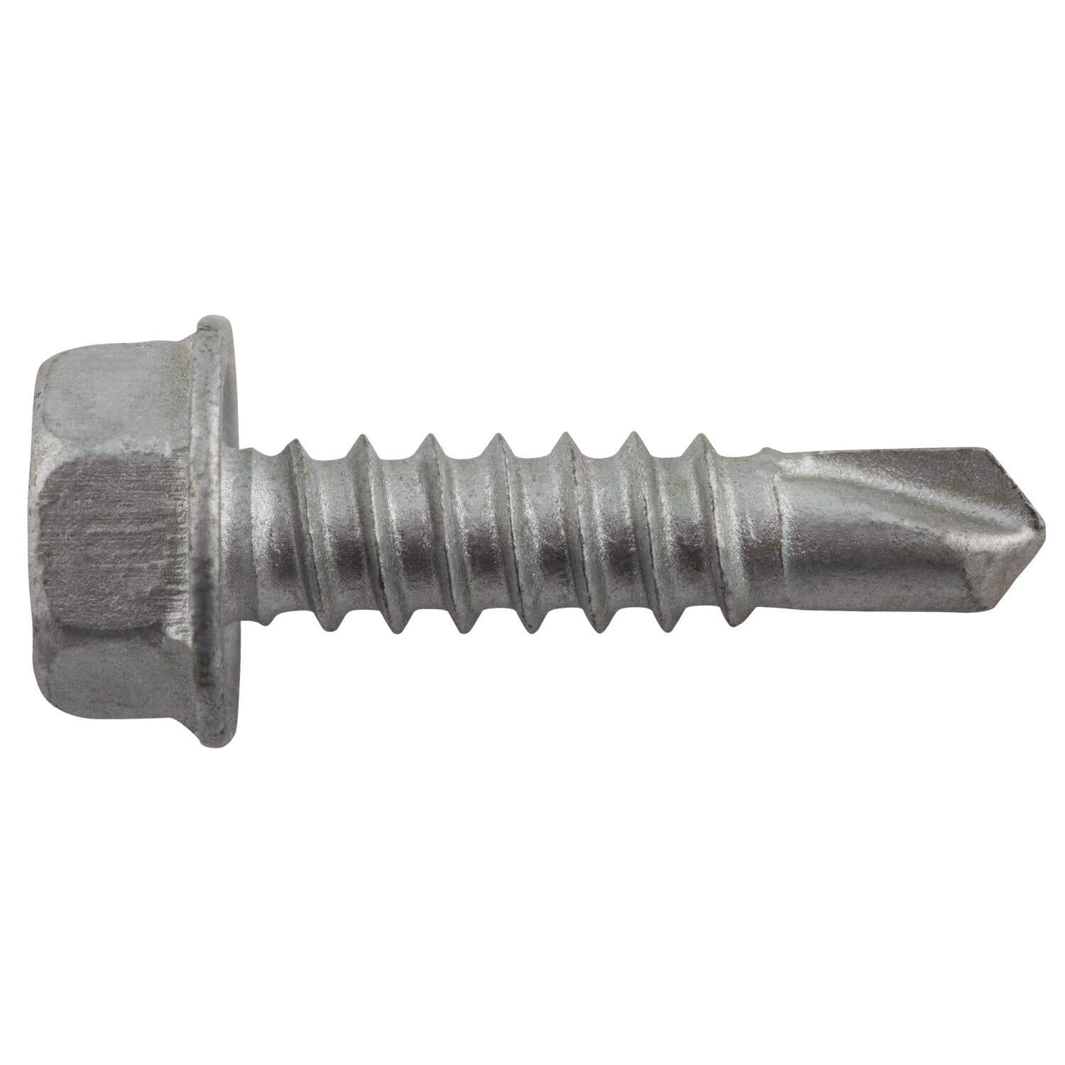 #10-16 x 3/4" Drilit Self-Drilling Screws, 5/16" Hex Washer Head, #3 Point, Case Hardened Carbon Steel with Stalgard Coating, ICC Code Approved, ESR-3294