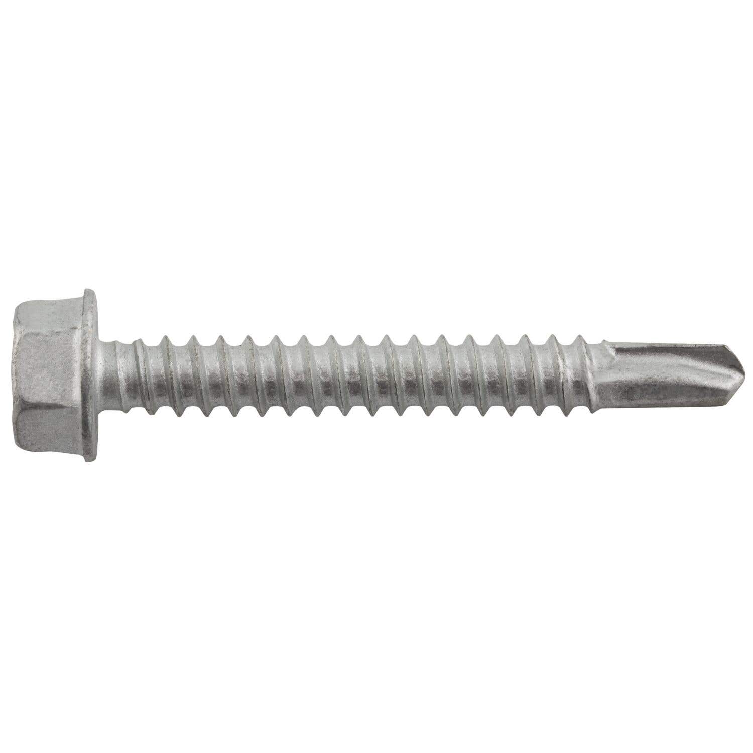 #12-14 x 3/4" Drilit Self-Drilling Screws, 5/16" Hex Washer Head, #3 Point, Case Hardened Carbon Steel with Stalgard Coating