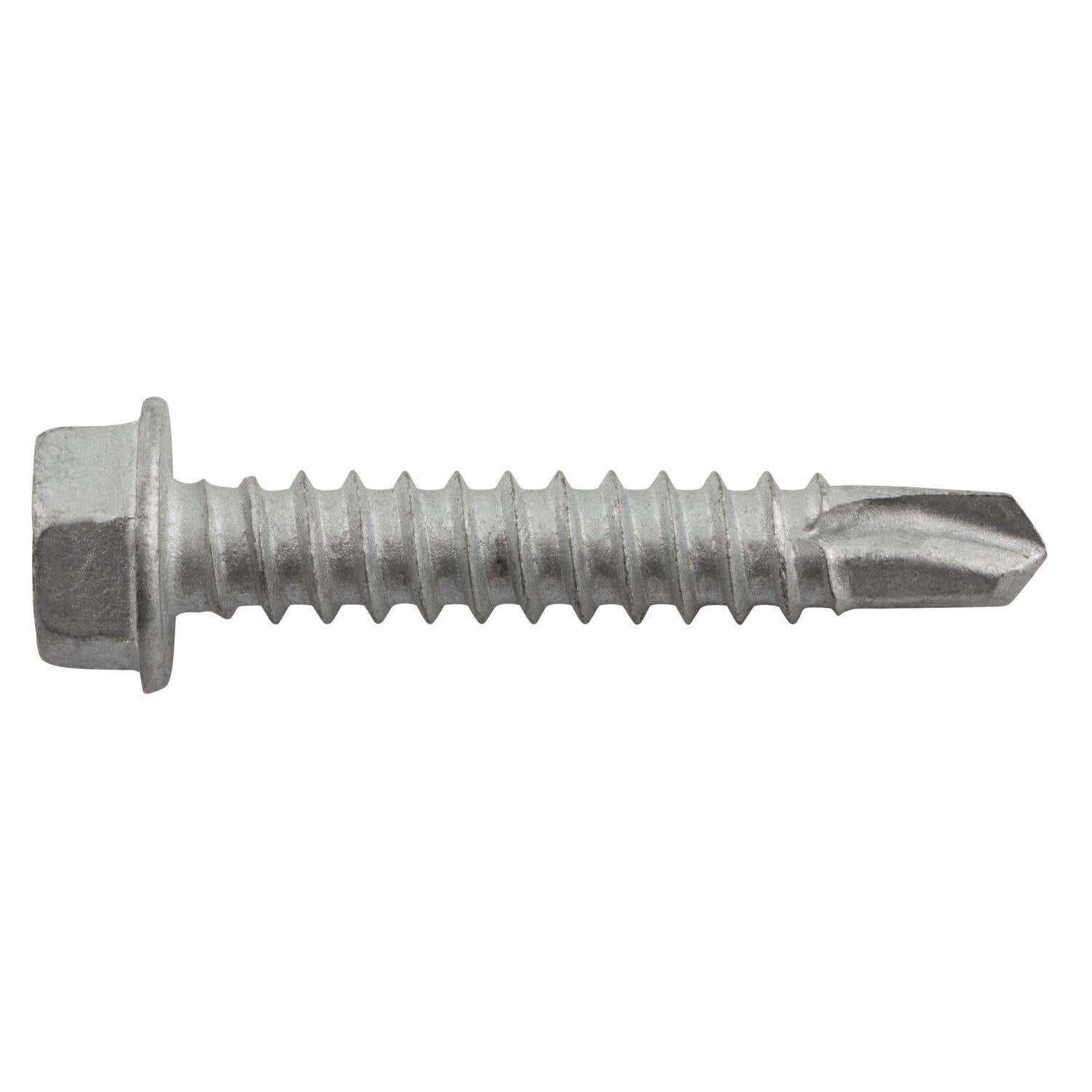 #12-14 x 1-1/4" Drilit Self-Drilling Screws, 5/16" Hex Washer Head, #3 Point, Case Hardened Carbon Steel with Stalgard Coating