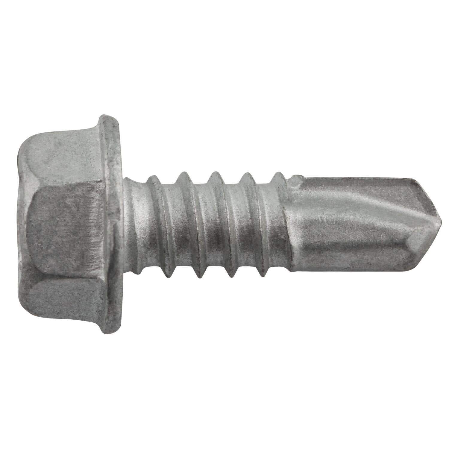 1/4-14 x 3/4" Drilit Self-Drilling Screws, 3/8" Hex Washer Head, #3 Point, Case Hardened Carbon Steel with Stalgard Coating, ICC Code Approved, ESR-3294