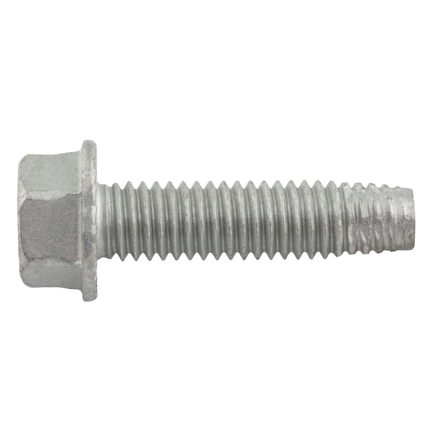 3/8"-16 x 1-1/2" Tap-Flex® Thread-Forming Structural Screws, Hex Washer Head, Alloy Steel with Silver Stalgard SUB Coating