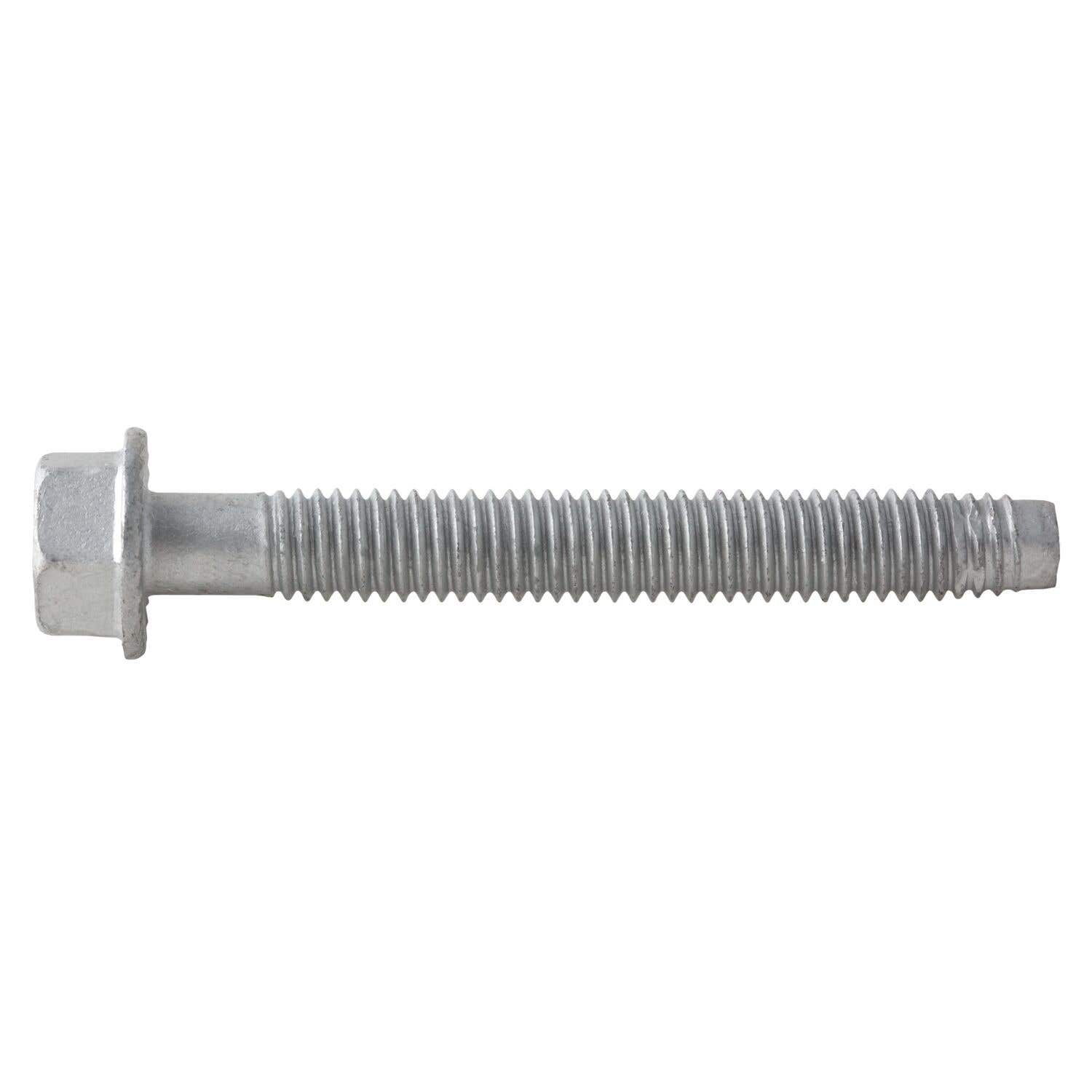3/8-16 x 3 Tap-Flex Thread-Forming Structural Screws, Hex Washer Head, Alloy Steel with Silver Stalgard SUB Coating