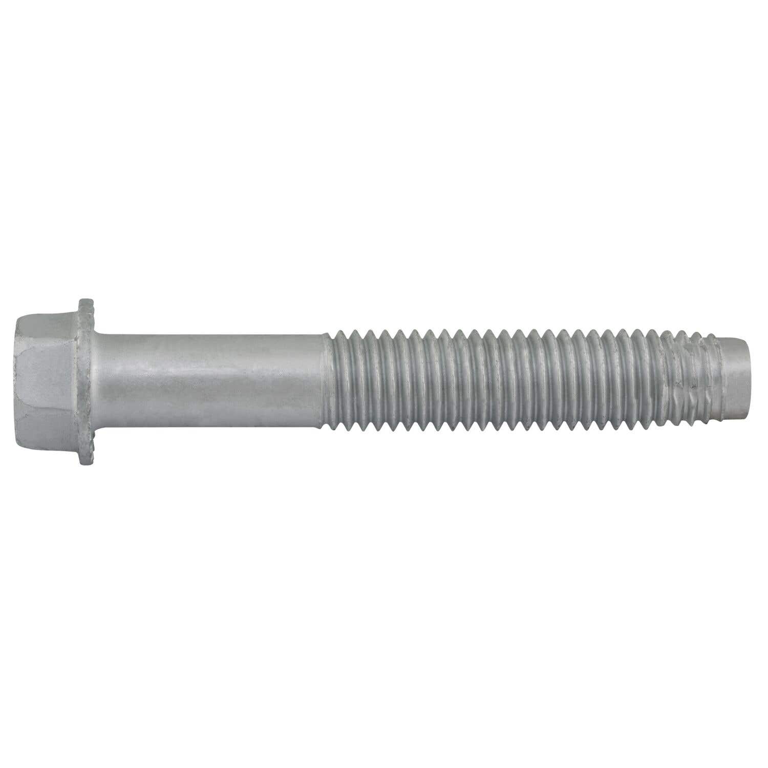 5/8-11 x 4 Tap-Flex Thread-Forming Structural Screws, Hex Washer Head, Alloy Steel with Silver Stalgard SUB Coating