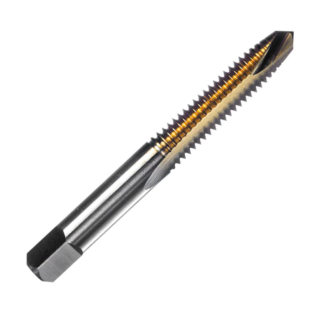 #10-24 - 321T Spiral Point Taps, Plug Taps, 24 TPI (Threads per Inch), High Speed Steel with Titanium Nitride Surface Treatment, Champion 321T-10-24