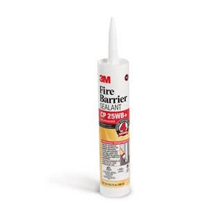 3M™ Fire Barrier Sealant CP 25WB+, 10.1 oz Cartridge, One Component, Gun Grade, Latex Based, Intumescent Firestop Sealant, Red-Brown, 3M 98-0400-5456-5