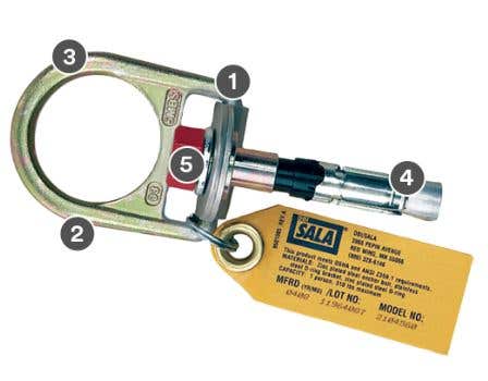 DBI SALA Concrete D ring Anchor 3M 2104560 Tannerbolt