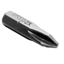 1/4'' Phillips #2 Hex Insert Bits, 1" Overall Length, Apex® 440-2X