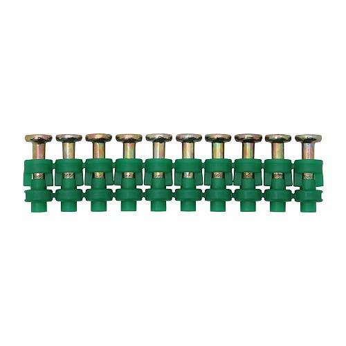 .780" x 0.120" Powers Specialty Tapered Short Pins for Powers Gas Fastening Systems, Knurled, Zinc Plated
